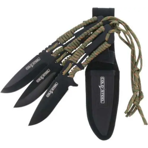 COLD STEEL THROWING KNIVES 4.4 BLADE 3-PACK W/SHEATH
