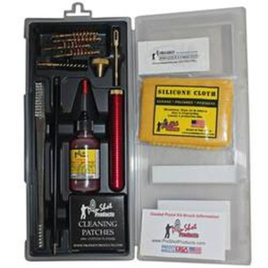 Black Coated Rod Universal Pistol Cleaning Kit for .22-.45 Cal.