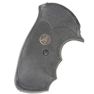 Pachmayr 03249 Gripper Pistol Grip S&W J Frame Round Butt Black Rubber