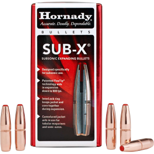 Hornady 30730 Sub-X  30 Cal .308 190 gr Subsonic-eXpanding 100 Per Box
