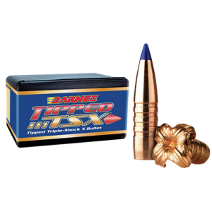 Barnes Bullets 30370 Tipped TSX  30 Caliber .308 168 GR Tipped TSX Boat Tail 50 Per Box