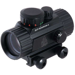 UTG SCP-RD40RGW-A CQB Dot Sight 1x 30mm 4 MOA Dual Illuminated Red/Green Dot Black
