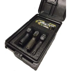 Battle Hawk Armory MTM TACTICAL PISTOL HANDGUN CASE 3 GUN DARK GREY