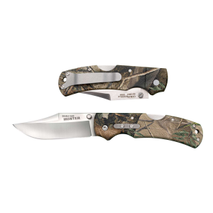 COLD STEEL DOUBLE SFAE HUNTER CAMO 8.375 IN OAL 3.5 IN FOLDING CLIP POINT BLADE ( CLAM PACK )