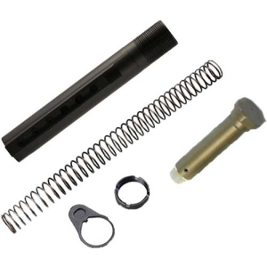 JE AR15 MILSPEC BUFFER TUBE 6 POS COMBO BLACK