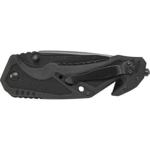 Schrade SWMP11B M&P 3.79 Stainless Steel Tanto Aluminum Black Handle