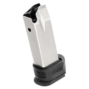 Springfield Armory XD0923BS XD 9mm Luger Sub-compact 10rd Silver w/Black Bottom Metal Extended