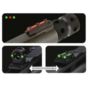 Truglo TG950XD Tru-Bead Turkey Sight Set Shotgun w/Vent Rib Green/Red Fiber Optic Green Fiber Optic Black w/Ghost Ring
