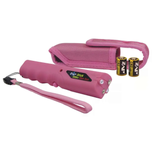 Zap ZAPSTK800FP Zap Stick Stun Gun/Flashlight Portable 9 oz Contact Pink
