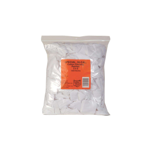 Battle Hawk Armory Southern Bloomer 125 Cleaning Patches  30 Cal Cotton 1000 Per Bag