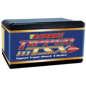 Barnes Bullets 30362 Tipped TSX  30 Caliber .308 110 GR Tipped TSX Flat Base 50 Per Box