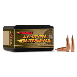 Barnes Bullets 30381 Match Burners  30 Cal .308 155 gr Match Burners Boat Tail 100 Per Box