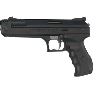 Beeman 2004 Deluxe Air Pistol .177 Pellet Post Front/Adj Rear Syn Grip/Frame Black