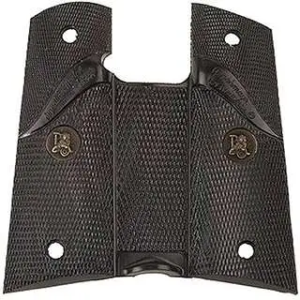 Pachmayr 05008 Signature Combat Pistol Grip w/Finger Grooves 1911 Checkered Blk