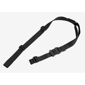 Magpul MAG513-BLK MS1 Sling 1.25 W x 48- 60 L Adjustable Two-Point Black Nylon Webbing for Rifle