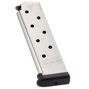 CMC Products 17130 1911 Railed Power Mag Full Size 45 ACP 1911 Government 8rd Stainless Detachable
