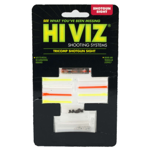 Hiviz PM2003 TriComp Front Sight Shotgun w/Removeable Front Bead Green/Red/White Fiber Optic Black