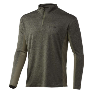 COLDFRONT 1/4 ZIP HEATHER MOSS S