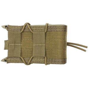 High Speed Gear 11TA00CB TACO MOLLE Rifle Single Magazine Pouch Coyote Brown Nylon w/Polymer Divider