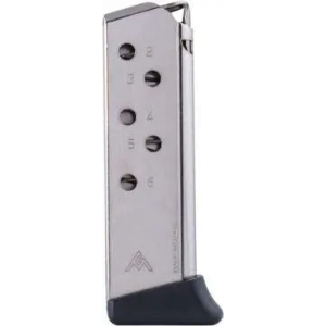 PPK 380, 6 Round, Finger Rest, Nickel