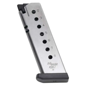 Sig Sauer MAG220458 P220 45 ACP Sig Sauer P220 8 Silver Detachable
