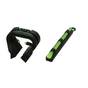 Hiviz TT1001 Tri-Viz Sight Set Shotgun Green Fiber Optic Black 1/4 to 3/8 (6.3mm to 9.7mm)