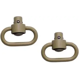 GROVTEC HD PUSH BUTTON SWIVELS CERAKOTE DESERT SND 1 1/4 2PK