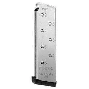 CMC Products 14131 1911 Power Mag 45 ACP 1911 Government 8rd Stainless Detachable