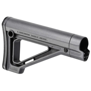 Magpul MAG480-GRY MOE Carbine Stock Fixed Stealth Gray Synthetic for AR15/M16/M4 with Mil-Spec Tubes