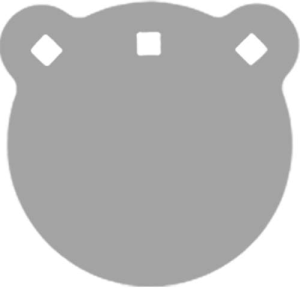 BASH TARGET AR500 GONG TARGET ROUND 6-1/2 THICK