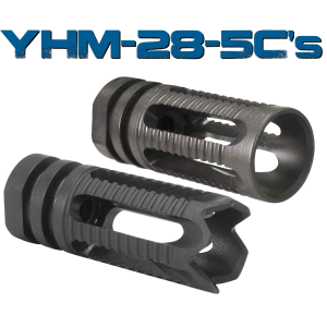 Yankee Hill 285C1 Phantom 223 Rem/5.56 NATO Flash Hider with Smooth Endcuts 1/2-28 tpi Black Steel