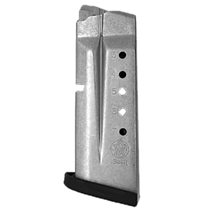 Smith & Wesson 199350000 M&P Shield  9mm Luger 7rd Silver Detachable