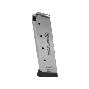 Nighthawk Custom 1911 Government .45 ACP 8 Round Stainless Steel Magazine W/Base Pad