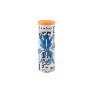 Sonic Boom Gender Reveal Kit Exploding Rifle Target - Boy