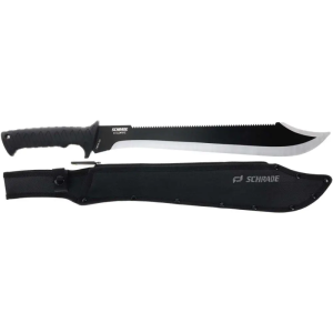 SCHRADE KNIFE DECIMATE SAWBACK MACHETE 14.5 SS/BLACK