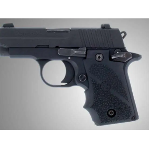 SIG Sauer P238 Rubber Grip with Finger Grooves Black