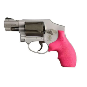 S&W J Frame Round Butt Rubber Bantam Style Grip Pink