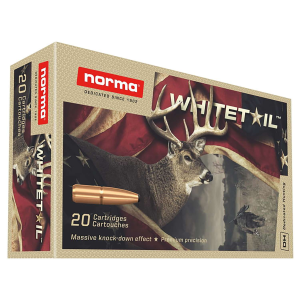 NORMA 20171512 7MM REM 150GR PSP WHITETAIL RIFLE AMMUNITION 20 RD BOX