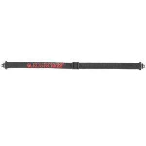 Allen 27838 Ruger Sling 1.25 W x 20.15 L Adjustable Black Webbing w/Red Ruger Logo for Ruger 10/22 Rifle