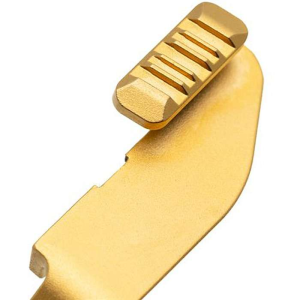 Tyrant CNC TDHCATSCLGOLD Hellcat Extended Slide Release Gold Stainless Steel Pistol