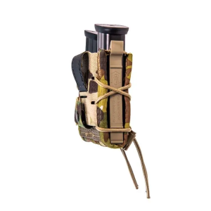 High Speed Gear 13PT10CB TACO Pistol Belt Mount Single Magazine Pouch Coyote Brown Nylon w/Polymer Divider