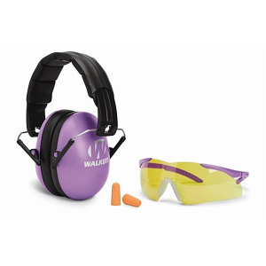 WALKERS MUFF SHOOTING PASSIVE YOUTH GLASSES/PLUGS 27dB PURP