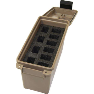 MTM TACTICAL MAGAZINE CAN DARK EARTH HOLDS 10 DS HANDGUN MAGS