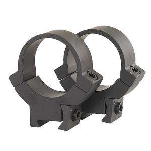 Warne 722M Rimfire Ring Set 1 Dia High Black Matte