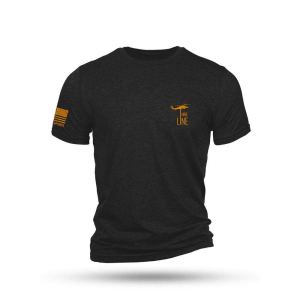 Nine Line UFO Squatch Black Triblend T-Shirt/ Medium