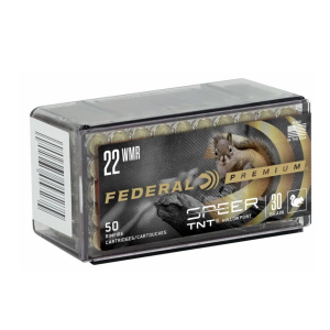 Federal P765 Premium V- Shok 22 Mag 30 gr Speer TNT Hollow Point 50 Box