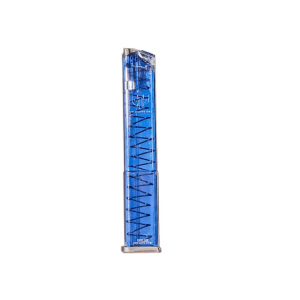 ETS Group GLK-18G2BLU Pistol Mags 9mm Luger 32rd Extended Mag for Glock G19, G26, G18, G17, G19X, G34, & G45 Blue Tint Polymer with Gen 2 Floor Plate