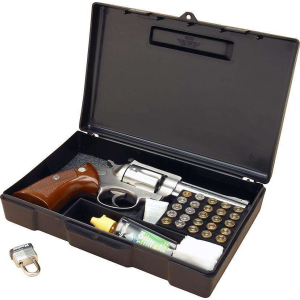 MTM LONG TERM STORAGE CASE HANDGUN 38-44 4\ REV BLK (804-40)