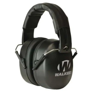 Walkers GWPEXFM3 EXT Range Shooting Muff Polymer 30 dB Over the Head Black Ear Cups w/Black Band