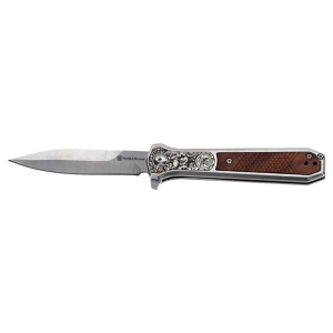 S&W KT Unwavered Spring Assist Folding Dagger - Box 3.5'' Blade
